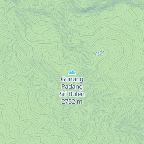 Map of Gunung Padang Sri Bulen