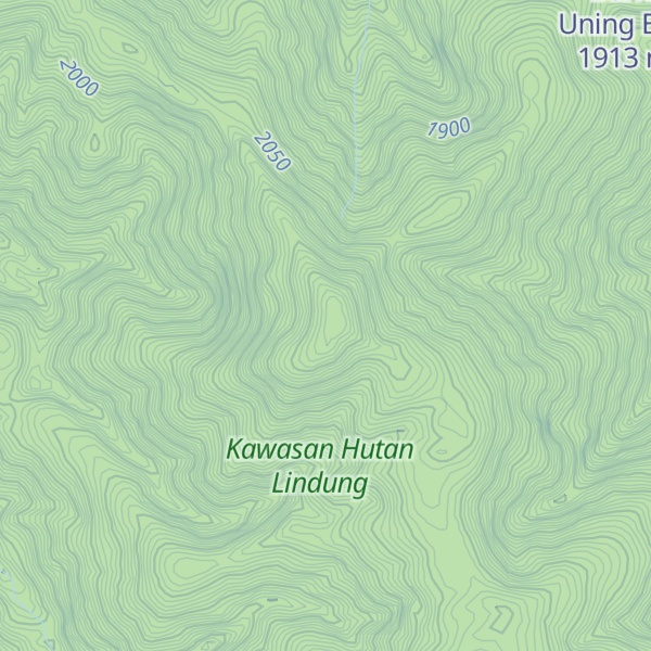 Map of Gunung Bahu