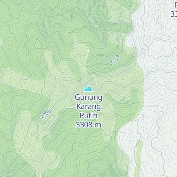 Map of Gunung Karang Putih