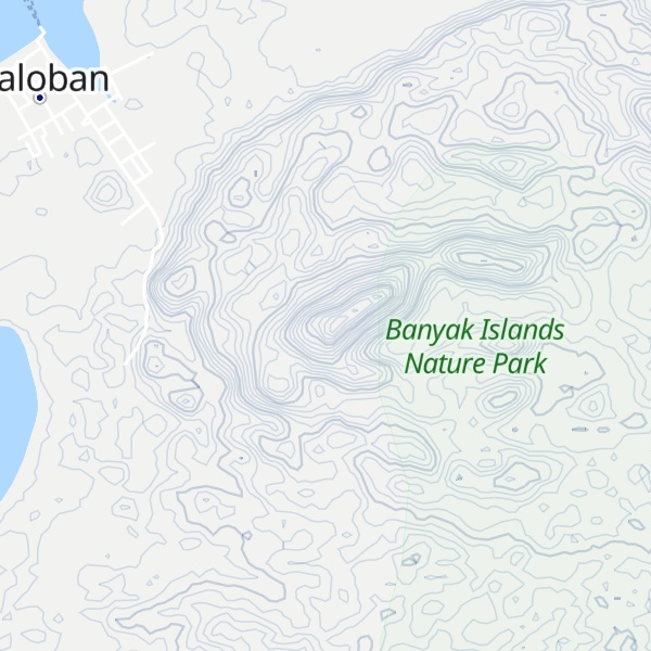 Map of Gunung Tiusa
