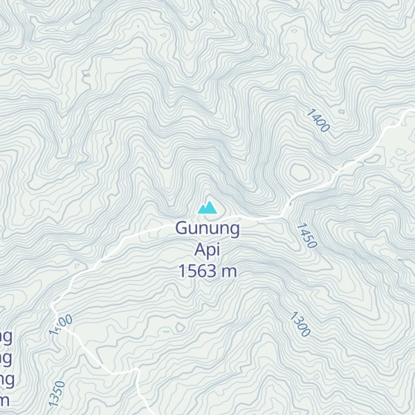 Map of Gunung Api