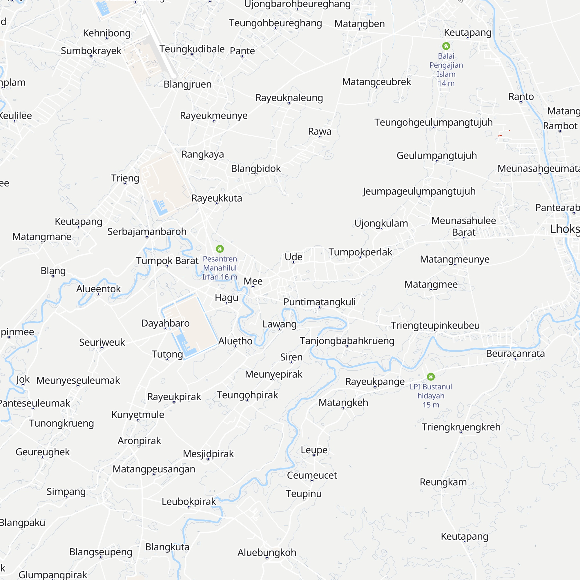 PDF Ulya Dayah Babussalam map
