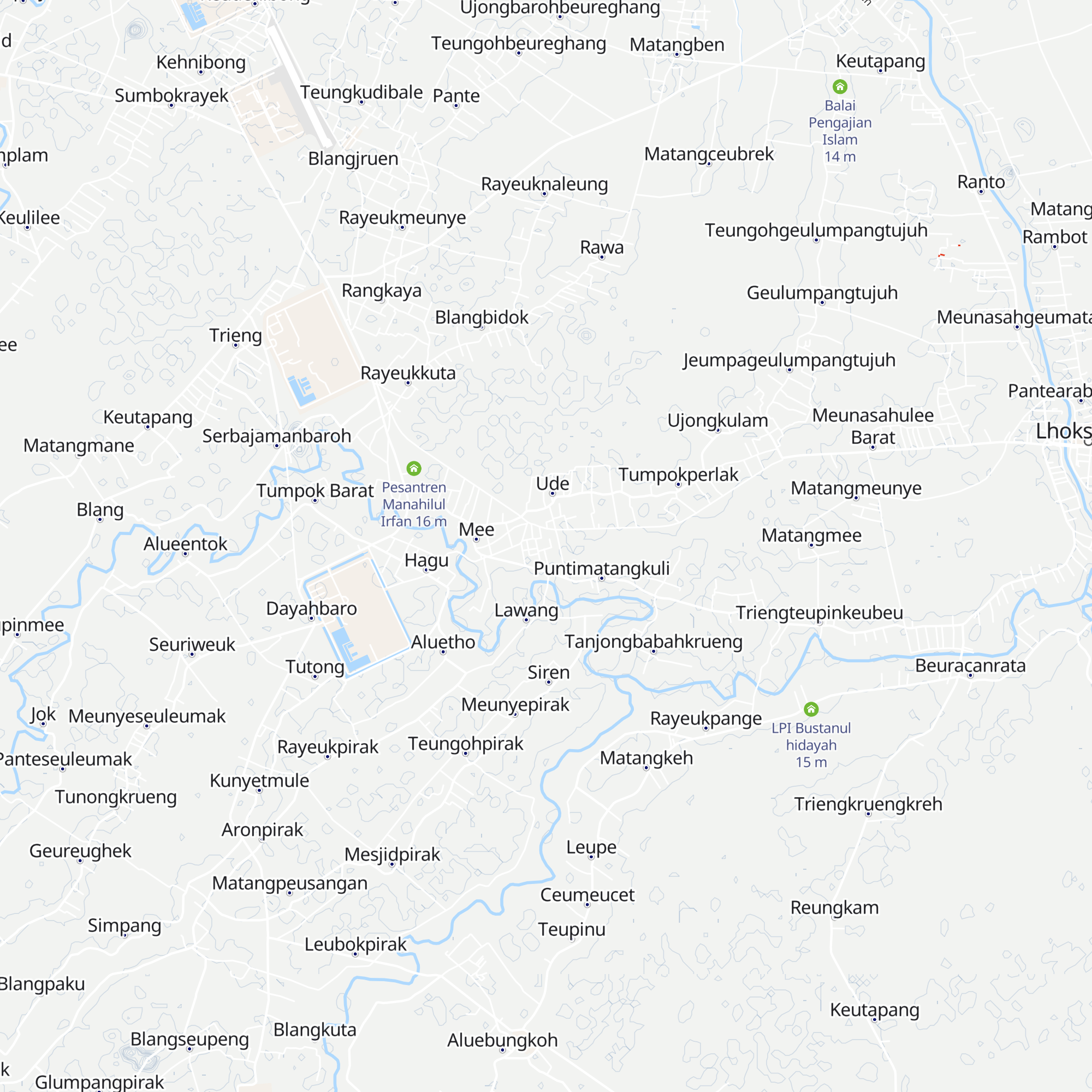 PDF Ulya Dayah Babussalam map