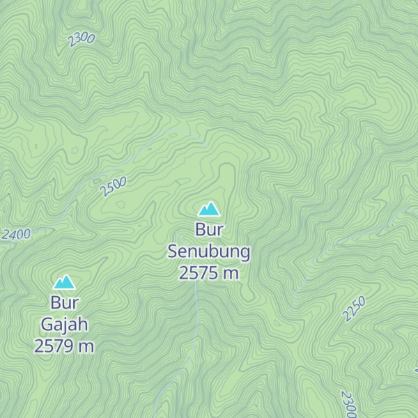 Map of Bur Senubung
