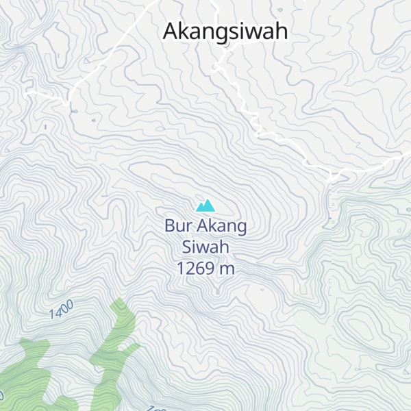 Map of Bur Akang Siwah