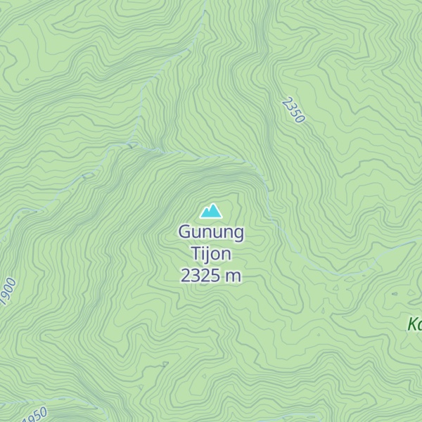 Map of Gunung Tijon