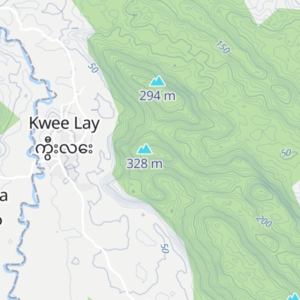 Map of Mt. Kwee Lay