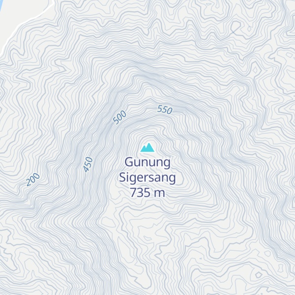 Map of Gunung Sigersang