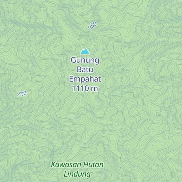Map of Gunung Jamur Puncak