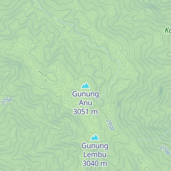 Map of Gunung Anu
