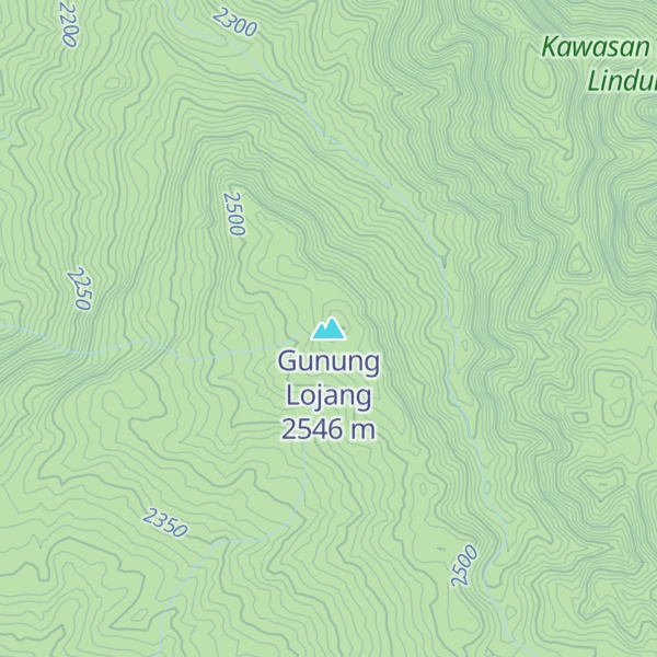 Map of Gunung Lojang