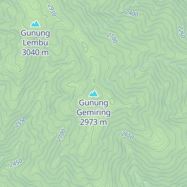 Map of Gunung Gemiring