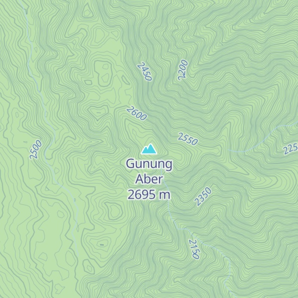 Map of Gunung Aber