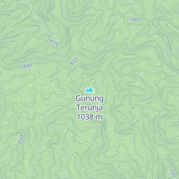 Map of Gunung Terunja