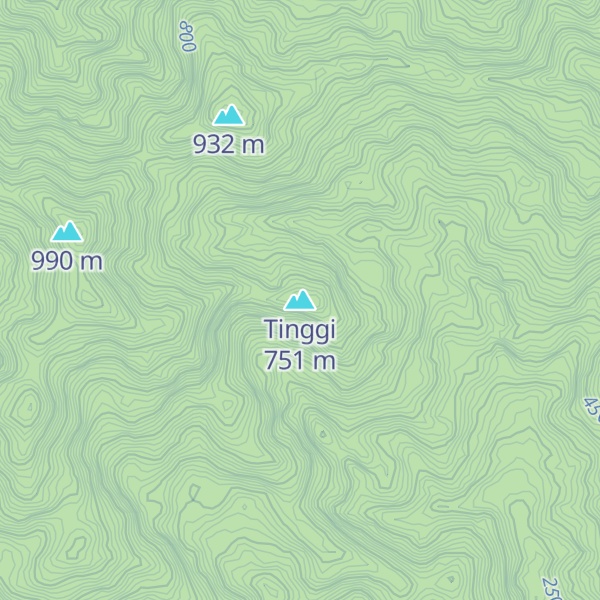 Map of Tinggi