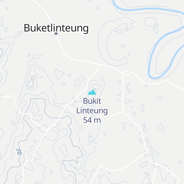 Map of Bukit Linteung
