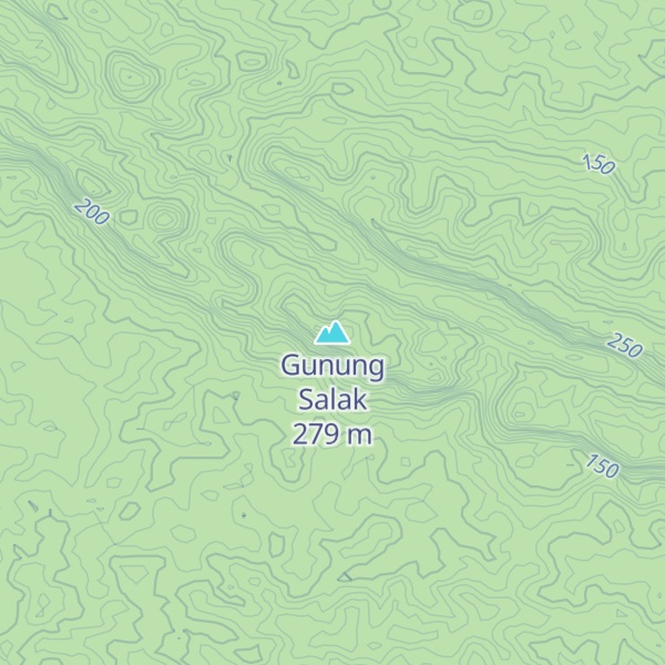 Map of Gunung Salak