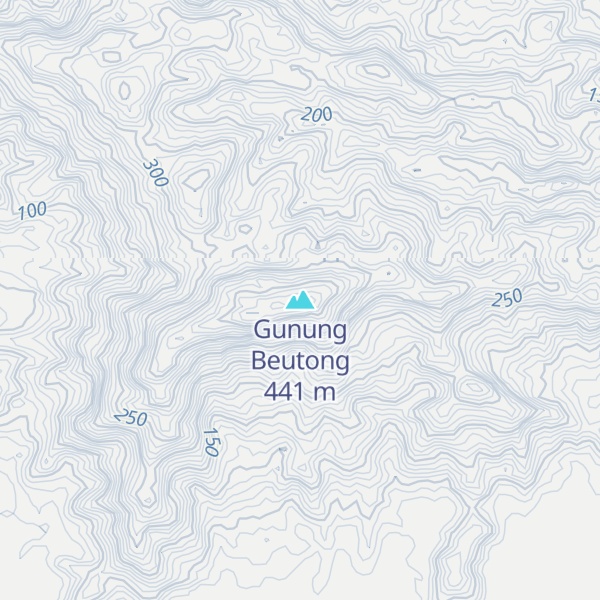 Map of Gunung Beutong