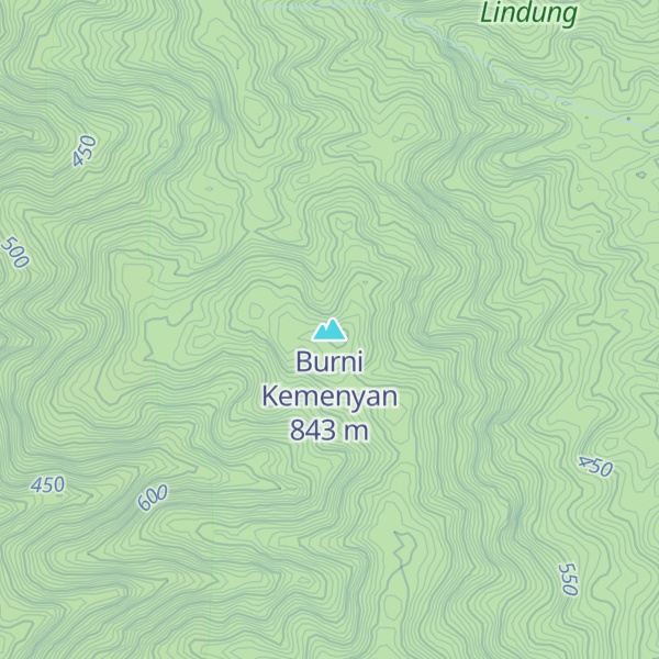 Map of Burni Kemenyan
