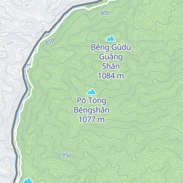 Map of Pō Tóng Bēngshān