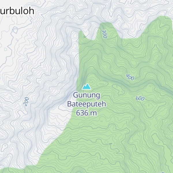 Map of Gunung Bateeputeh