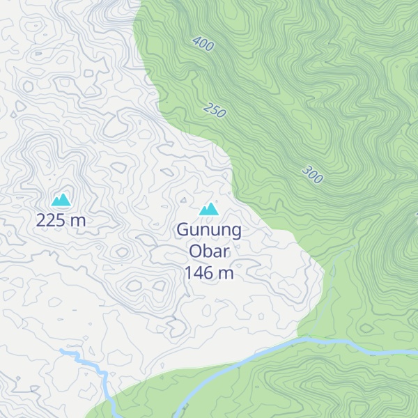 Map of Gunung Obar