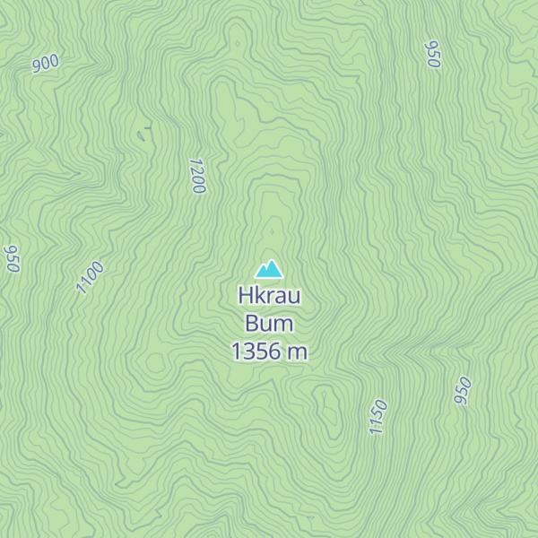 Map of Hkrau Bum