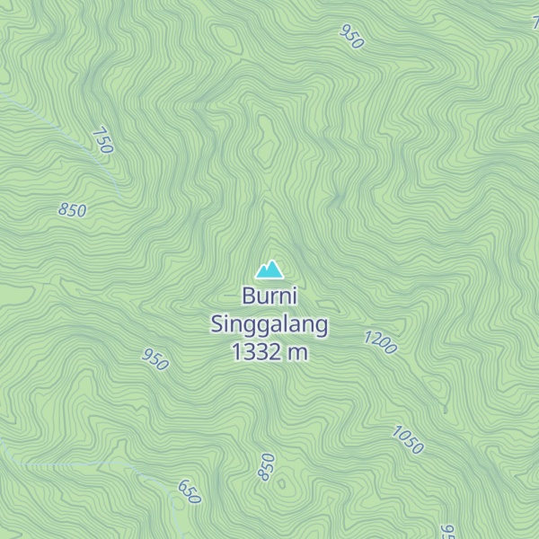 Map of Burni Singgalang