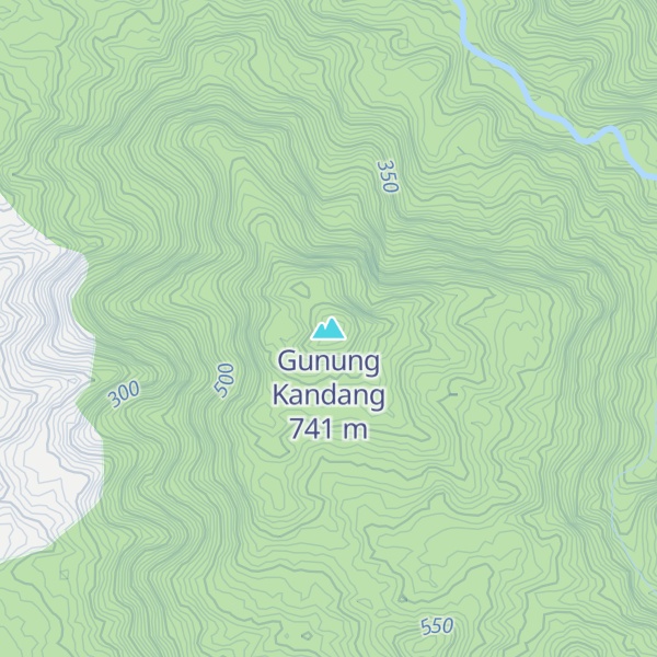 Map of Gunung Kandang