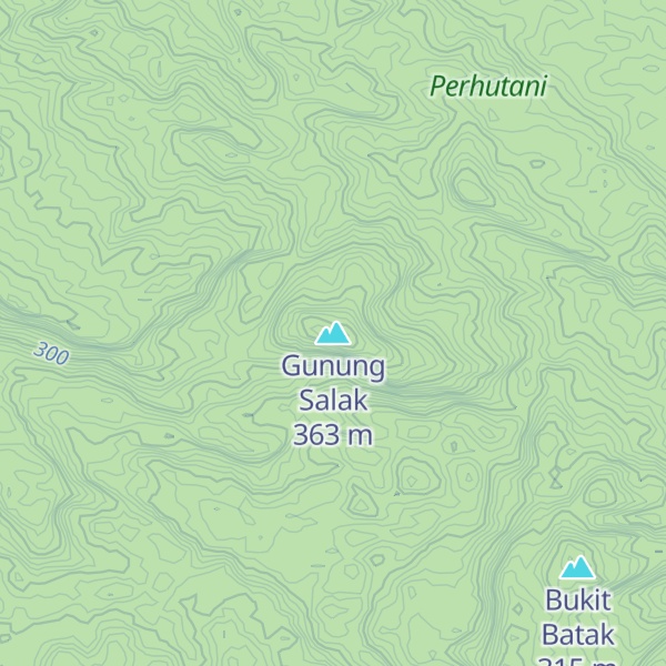 Map of Gunung Salak