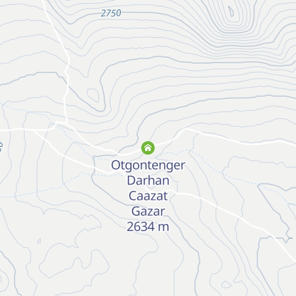 Map of Otgontenger Darhan Caazat Gazar