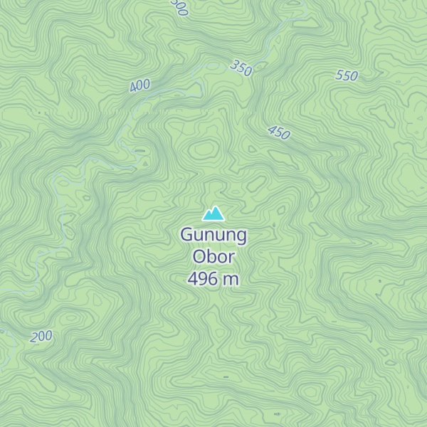Map of Gunung Obor
