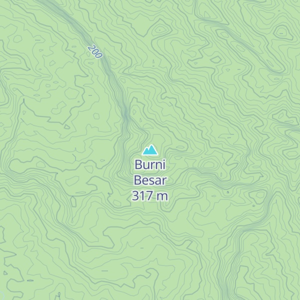 Map of Burni Besar