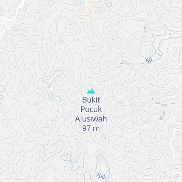 Map of Bukit Pucuk Alusiwah