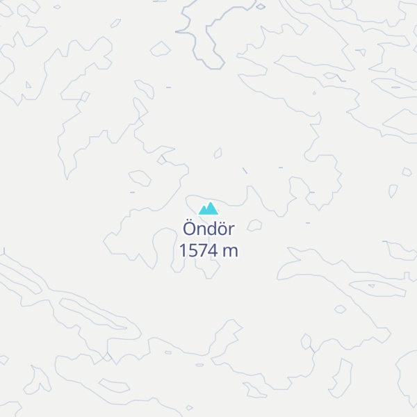 Map of Öndör