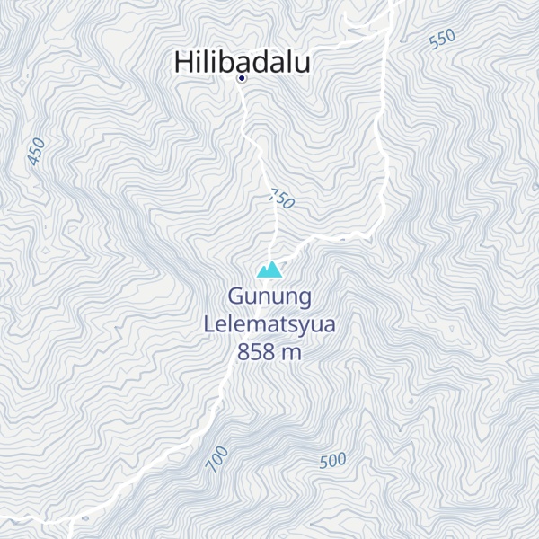 Map of Gunung Lelematsyua