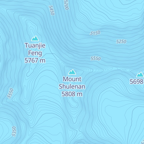 Map of Mount Shulenan