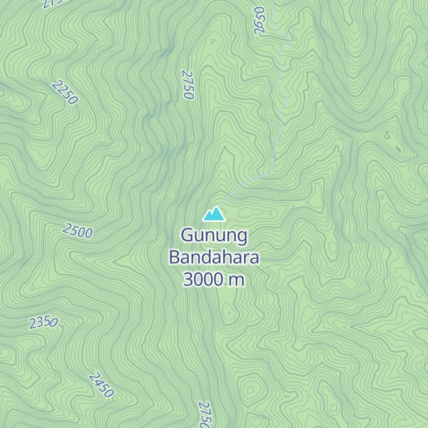 Map of Gunung Bandahara