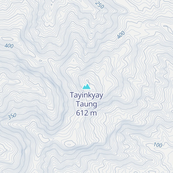 Map of Tayinkyay Taung