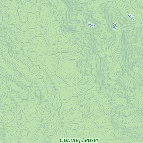 Map of Gunung Uning Sigugur