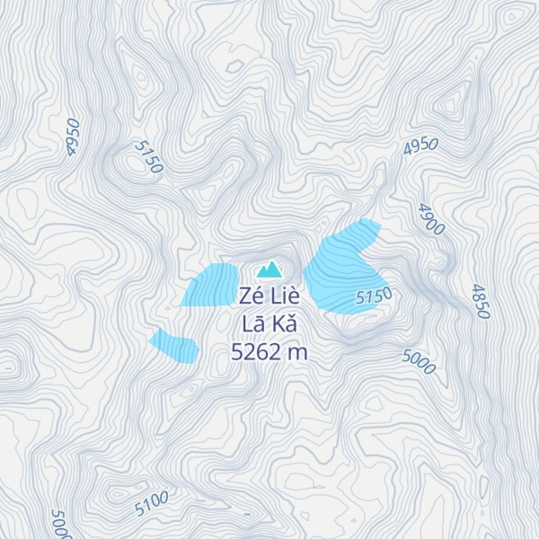 Map of Zé Liè Lā Kǎ