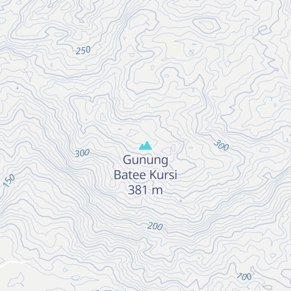 Map of Gunung Batee Kursi