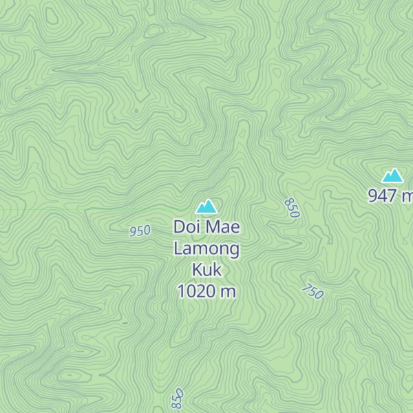 Map of Doi Mae Lamong Kuk
