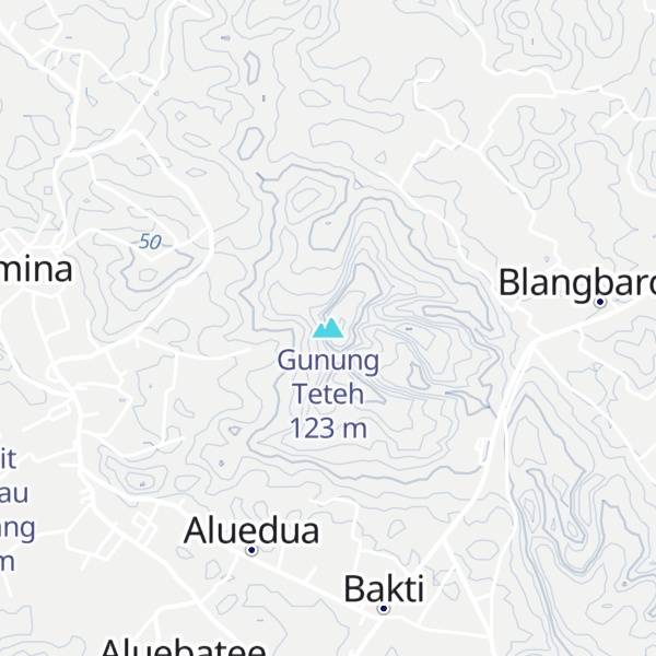 Map of Gunung Teteh