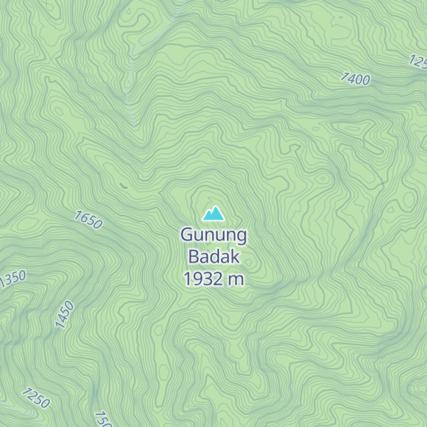 Map of Gunung Badak