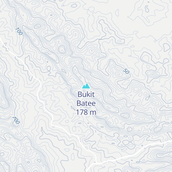 Map of Bukit Batee