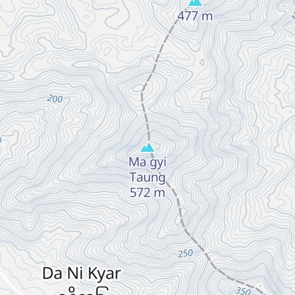 Map of Ma gyi Taung