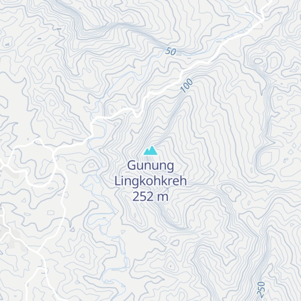 Map of Gunung Lingkohkreh