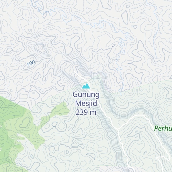 Map of Gunung Mesjid