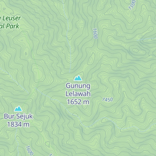 Map of Gunung Lelawah